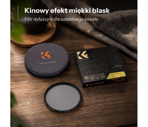 K&F Concept Nano-X MRC Black Mist 1/2 - 82 mm - 1550370 - zdjęcie 4